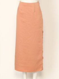 【SALE／72%OFF】LILY BROWN サイドボタンロングスカート リリーブラウン スカート ロング・マキシスカート ベージュ ブラック オレンジ