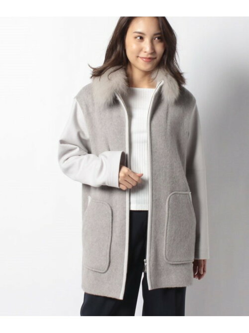 Lapine Blanche フォックスファー付き シャギーコート Rakuten Fashion 楽天ファッション 旧楽天ブランドアベニュー By62