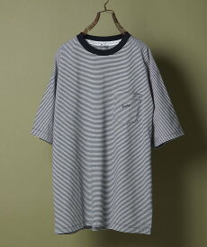 NUMBER (N)INE NARROW STRIPED POCKET T-SHIRT ナンバーナイン トップス カットソー・Tシャツ【送料無料】