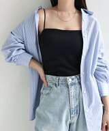 【SALE／15%OFF】andme コットンスムース カップ付き キャミソール アンドミー トップス キャミソール ブ…