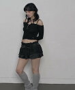 【SETUP-EXE】DOT OFF-SHOULDER TOP