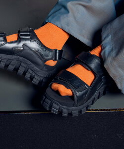 MAISON SPECIAL ySPECIAL SHOES FACTORY COLLABORATIONzRattling Sole Heel Strap Sandal ]XyV V[YEC T_ zCg ubNyz