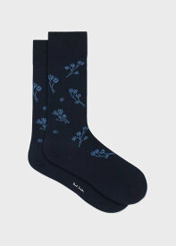 Paul Smith "Floral" ソックス ポール・スミス 靴下・レッグウェア 靴下 パープル ネイビー