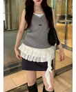 【WEB限定カラー】レイヤードニットトップス