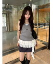 【WEB限定カラー】レイヤードニットトップス