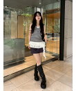 【WEB限定カラー】レイヤードニットトップス