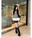 【WEB限定カラー】レイヤードニットトップス