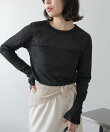 シアードットフリルカットソー