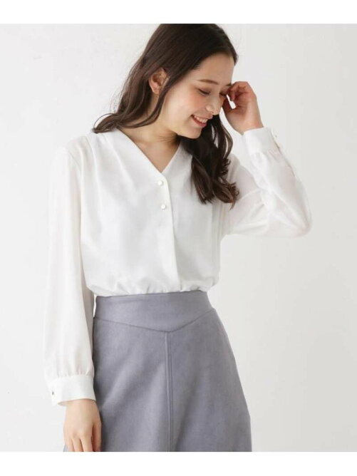 Soup 大きいサイズあり 13号 15号 Vネックジョーゼットブラウス Rakuten Fashion 楽天ファッション 旧楽天ブランドアベニュー Ae90