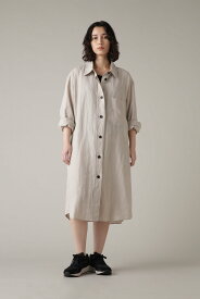 MARGARET HOWELL SHIRTING LINEN マーガレット・ハウエル ワンピース・ドレス その他のワンピース・ドレス グリーン ホワイト【送料無料】