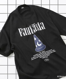 【SALE／40%OFF】FREAK'S STORE 限定展開/DISNEY ディズニー/別注 ビッグシルエット フロントプリント クルーネック Tシャツ/ファンタジア フリークスストア トップス カットソー・Tシャツ ネイビー ホワイト ブラック ピンク