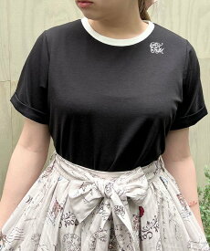 【SALE／16%OFF】axes femme ロゴ刺繍リンガーTシャツ アクシーズファム トップス カットソー・Tシャツ ホワイト ブルー ブラック