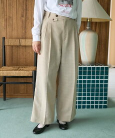 【SALE／70%OFF】FREAK'S STORE Gramps ワイドパンツ ＜セットアップ対応＞25SS フリークスストア パンツ スラックス・ドレスパンツ ベージュ