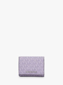 MICHAEL KORS 【日本限定】JET SET TRAVEL コンパクト ウォレット ミディアム - MKシグネチャー マイケルコース マイケル・コース 財布・ポーチ・ケース 財布 パープル【送料無料】