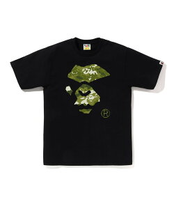 A BATHING APE MULTI PIXEL CAMO MAD APE FACE TEE �A �x�C�V���O �G�C�v �g�b�v�X �J�b�g�\�[�ET�V���c �u���b�N �z���C�g�y���������z