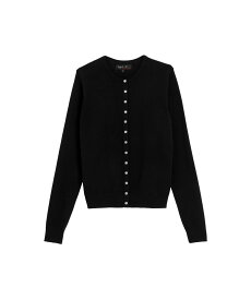 agnes b. FEMME J155 CARDIGAN コットンニットカーディガン アニエスベー トップス カーディガン ブラック【送料無料】