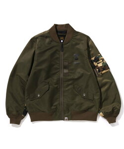 A BATHING APE 1ST CAMO BOMBER JACKET A xCVO GCv WPbgEAE^[ ̑̃WPbgEAE^[ ubN J[LO[yz