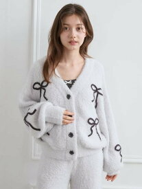 gelato pique 【HALLOWEEN】リボンフェザーカーディガン ジェラートピケ インナー・ルームウェア その他のインナー・ルームウェア【送料無料】