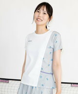 Admiral アシンメトリーフラワーチェックTEE ATLA657 アドミラル トップス その他のトップス ホワイト ネ…