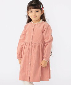 【SALE／30%OFF】SHIPS KIDS SHIPS KIDS:100~130cm / コーデュロイ シャツ ワンピース シップス ワンピース・ドレス ワンピース ピンク グリーン【送料無料】