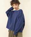 【SALE／19%OFF】RNA-N M2285 16/-OEボーダーロンT アールエヌエーエヌ トップス カットソー・Tシャツ ブラック グリーン ベージュ ブルー【送料無料】
