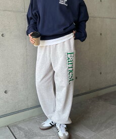 ANME Earnest エンブロイダリー 裏毛 スウェット パンツ ANME アンメ アンドミー パンツ ジャージ・スウェットパンツ グレー ホワイト ブラック ネイビー【送料無料】