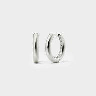 4℃ HOMME+ 【4°C HOMME+】 シルバー フープ ピアス ヨンドシー アクセサリー・腕時計 ピアス シルバー…