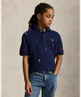 POLO RALPH LAUREN (ボーイズ 8才~20才)Polo ポニー コットン メッシュ ポロシャツ ラルフローレン トッ…