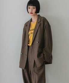 【SALE／60%OFF】LOWRYS FARM ラナテックダブルジャケット ローリーズファーム ジャケット・アウター テーラードジャケット・ブレザー ブラウン グレー ベージュ