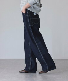 ADAM ET ROPE' FEMME 【Lee for ADAM ET ROPE'】別注ペインターパンツ アダムエロペ パンツ ジーンズ・デニムパンツ ネイビー【送料無料】