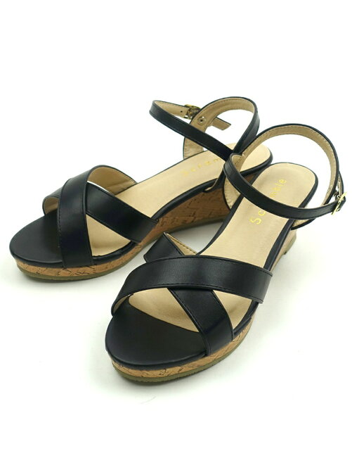 Scramble クロスベルトコルクウェッジサンダル ウェッジヒール Rakuten Fashion 楽天ファッション 旧楽天ブランドアベニュー R