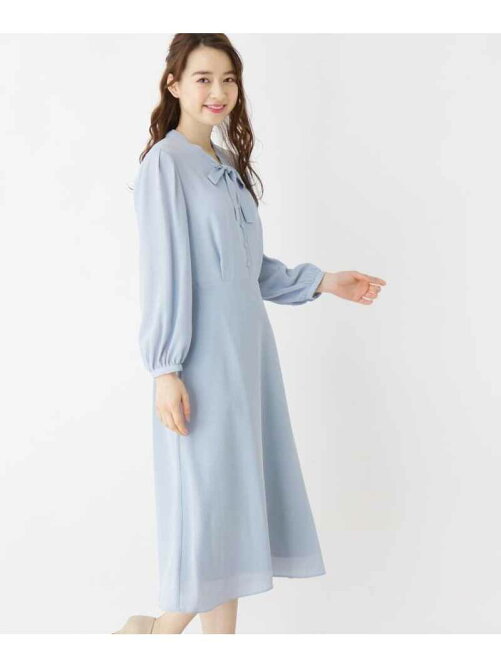 Index 洗える 42 Ll Web限定サイズ ポリボウタイボタンワンピース Rakuten Fashion 楽天ファッション 旧楽天 ブランドアベニュー Ak1294