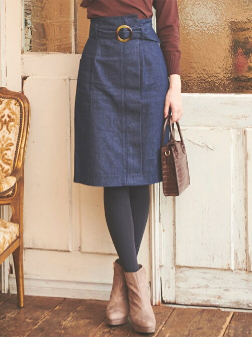 31 Sons De Mode ベルト付きハイウエストタイトスカート Rakuten Fashion 楽天ファッション 旧楽天ブランドアベニュー Bp2294