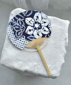 utatane utatane 有松絞り 竹うちわ 国産 ウタタネ 着物・浴衣・和装小物 和装小物【送料無料】