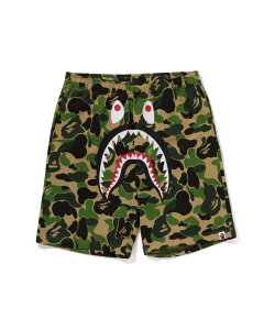 A BATHING APE ABC CAMO SHARK SWEAT SHORTS A xCVO GCv pc W[WEXEFbgpc O[ u[ sNyz