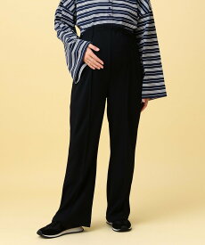 LEPSIM 【産前・産後対応】マタニティ/ピンタックフレアパンツ レプシィム マタニティウェア・ベビー用品 その他のマタニティグッズ ブラック ブラウン ベージュ【送料無料】