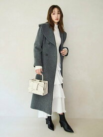 【SALE／40%OFF】FRAY I.D ビッグカラーウールコート フレイ アイディー ジャケット・アウター ダッフルコート グレー【送料無料】