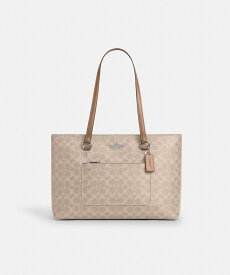 【SALE／45%OFF】COACH OUTLET 【公式】ステーション トート バッグ・シグネチャー キャンバス コーチ　アウトレット バッグ トートバッグ ベージュ【送料無料】