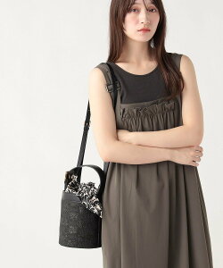 BEAMS HEART WOMEN �X�J�[�t �o�P�b�g �n���h�o�b�O �r�[���X �n�[�g �o�b�O �n���h�o�b�O �z���C�g �u���b�N �O���[�y���������z