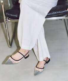 GRISE 《追加 / WEB+一部店舗限定》GRISEシアーストラップスリングバック ルタロン シューズ・靴 その他のシューズ・靴 ブラック ベージュ【送料無料】