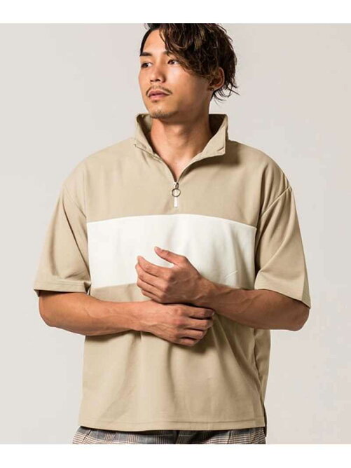 Silver Bullet Vicciハーフジップ切替スタンドカラー半袖ポロシャツ Rakuten Fashion 楽天ファッション 旧楽天ブランドアベニュー T