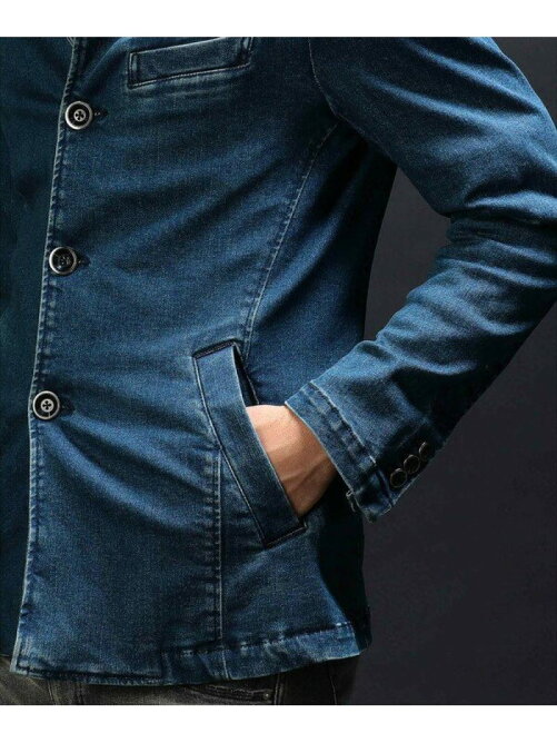 Men S Bigi 追加生産決定 10 25ozストレッチデニムブルゾン Rakuten Fashion 楽天ファッション 旧楽天ブランドアベニュー An2295