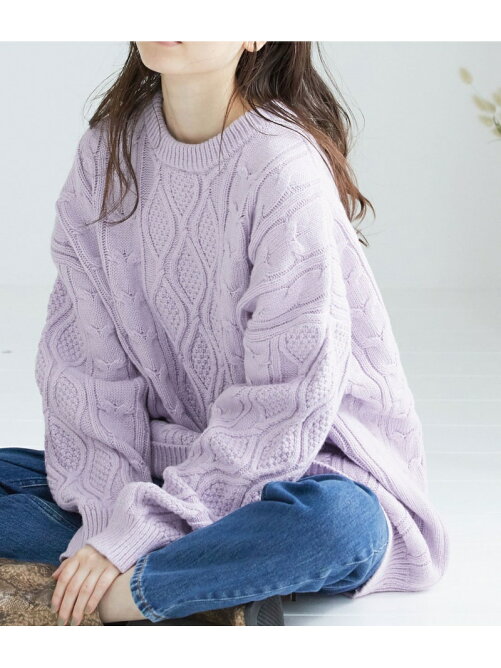 Vis Web限定 アラン柄ビッグシルエットニットプルオーバー Rakuten Fashion 楽天ファッション 旧楽天ブランドアベニュー 3295
