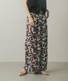 【SALE／25%OFF】SENSE OF PLACE リーフプリントイージーパンツ センス オブ プレイス パンツ その他のパンツ ブラック レッド