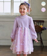 【SALE／30%OFF】ANY KIDS フラワーチュール ドッキングワンピース エニィ ワンピース・ドレス ワンピー…