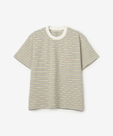 Bshop DANTON ｜ マルチボーダー ポケットクルーネックTシャツ WOMEN ビショップ トップス カットソー・Tシャツ レッド ネイビー ブルー イエロー【送料無料】