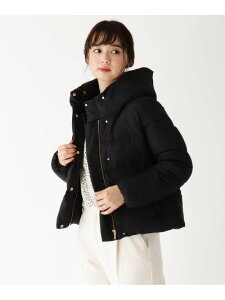 【SALE/50%OFF】index KAWADAフーデッドショートダウンブルゾン インデックス コート/ジャケット ダウンジャケット ブラック ブラウン【送料無料】