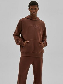 【SALE／60%OFF】GUESS (M)Kit Logo Hoodie ゲス トップス パーカー・フーディー ブラック ブラウン【送料無料】