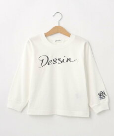 【SALE／60%OFF】Dessin 【リンクコーデ】ロゴロンT デッサン トップス カットソー・Tシャツ ホワイト グレー ベージュ