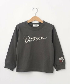 【SALE／60%OFF】Dessin 【リンクコーデ】ロゴロンT デッサン トップス カットソー・Tシャツ ホワイト グレー ベージュ